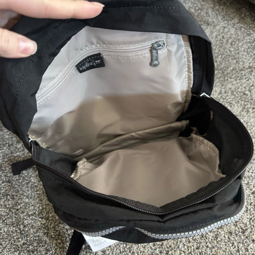 NWT Small Kipling Backpack with Monkey Charm Blac… - image 4